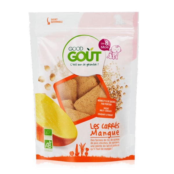 Good Goût Biscotti Quadrati Mango 50g