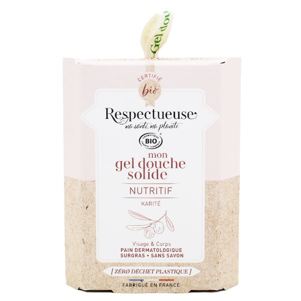 Respectueuse Mon Gel Douche Solide Nutritivo Bio 75g