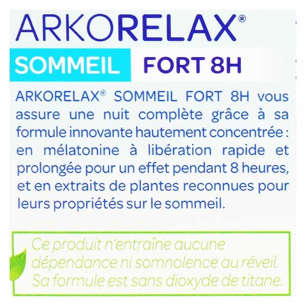 Arkopharma Arkorelax Dormire Forte 8 Ore 20 compresse + 10 Offerte