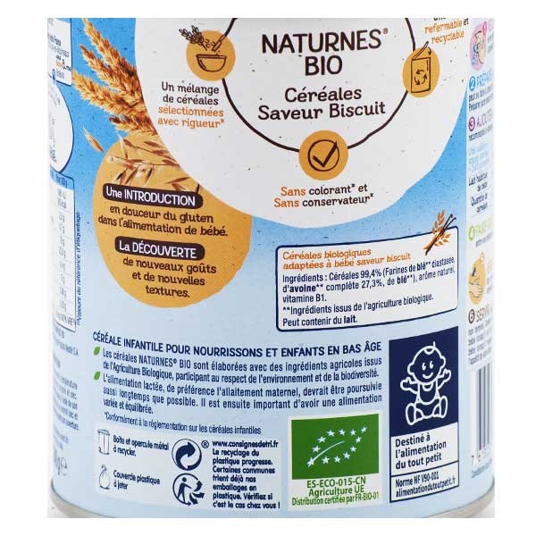 Nestlé Naturnes Cereali Biscotto Bio 240g