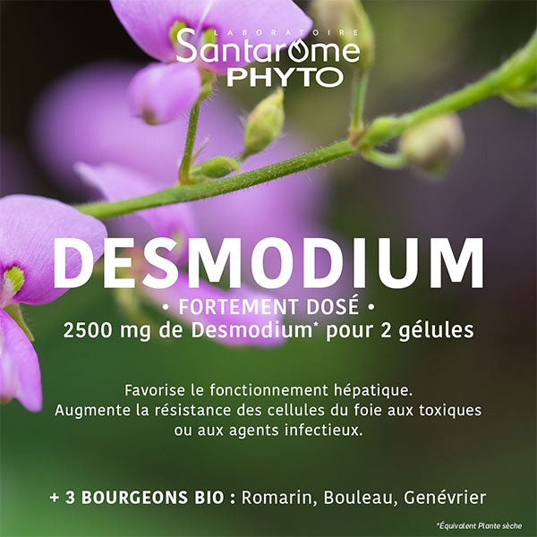 Santarome Desmodium Disintossicante del Fegato 2500 30 capsule