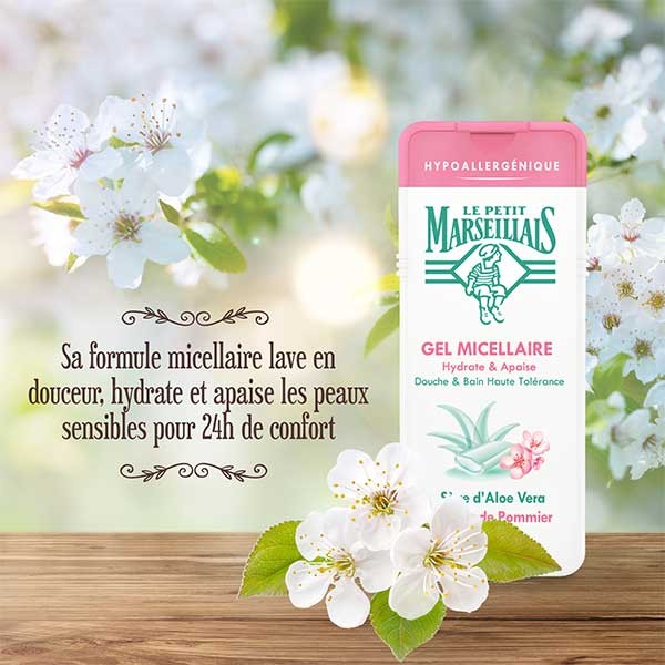 Le Petit Marseillais Gel Micella Linfa d'Aloe Vera e Fiore di Melo 650ml