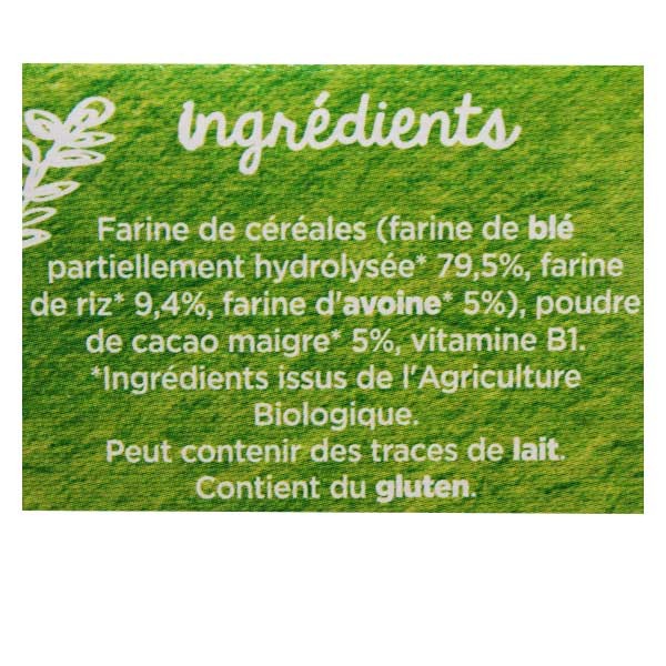 Modilac Mes Céréales Bio Cacao Dai 6 mesi 250g