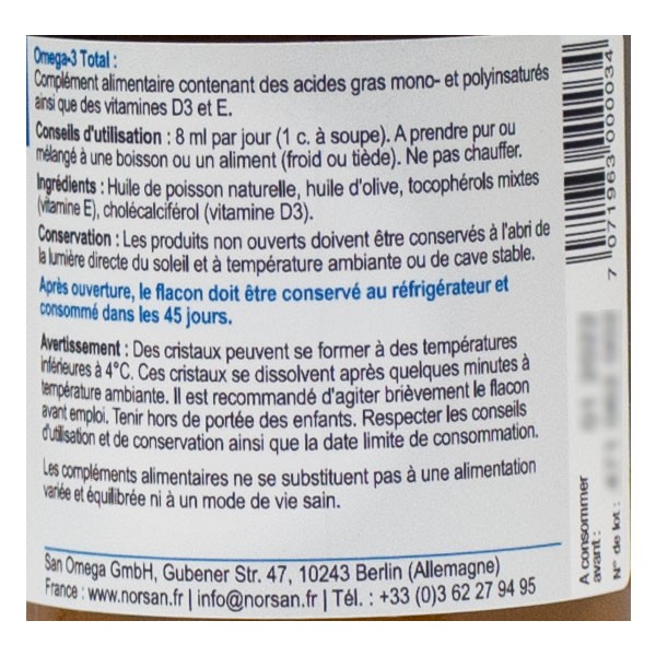 Norsan Oméga-3 Total Nature 200ml