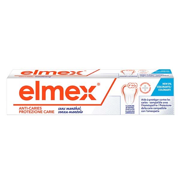 Omeopatia elmex compatibile senza dentifricio mentolo 75ml