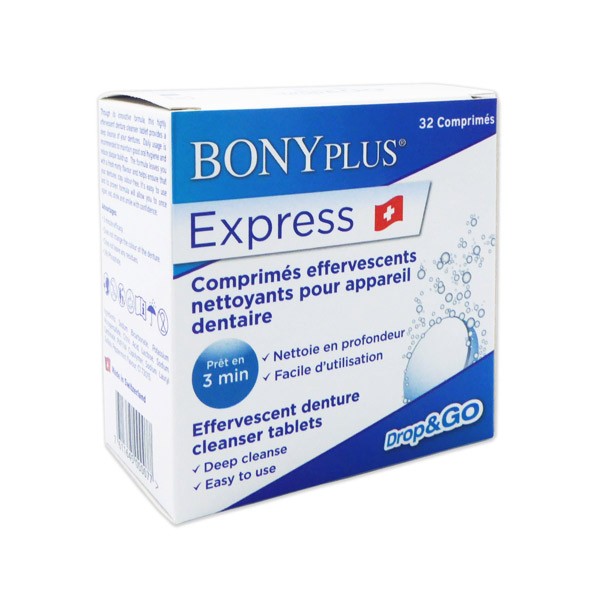 Bonyf Bonyplus Compresse Effervescenti Detergenti per Apparecchi Ortodontici 32 unità