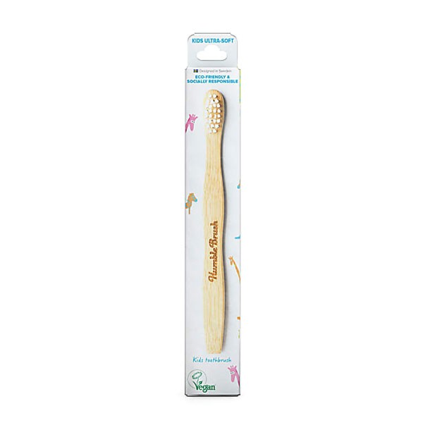 Humble Brush Spazzolino Vegan Bambu per Bambini Bianco
