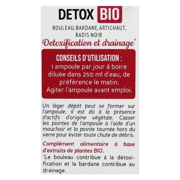 Biocyte Détox Bio 20 fialette