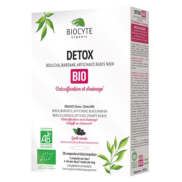 Biocyte Détox Bio 20 fialette