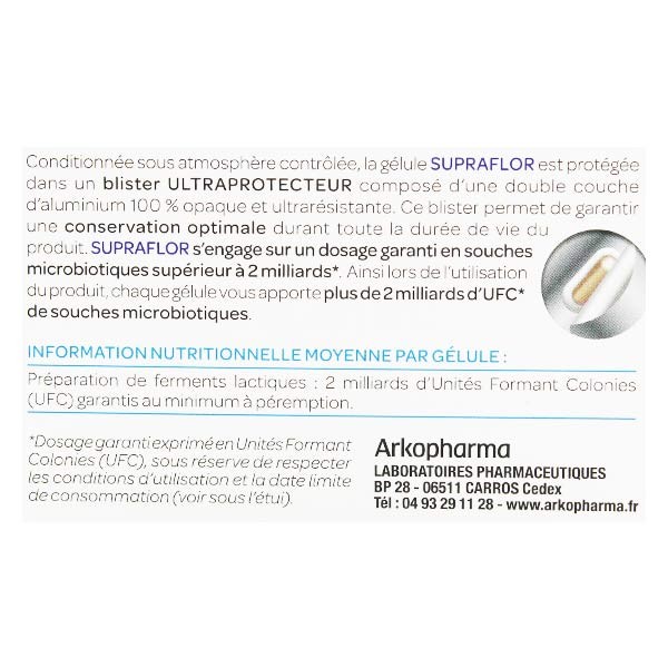 Arkopharma Arkobiotics Supraflor Probiotici 30 capsule