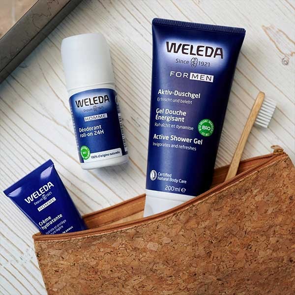 Weleda Deodorante Uomo 24h Roll-on Lotto di 2 x 50ml, Sanareva