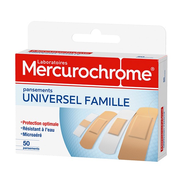 Mercurochrome medicazioni universale famiglia scatola da 50