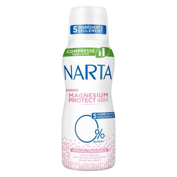 Narta Magnesium Protect Deodorante Spray Donna 48h 150ml, Prezzo Scontato