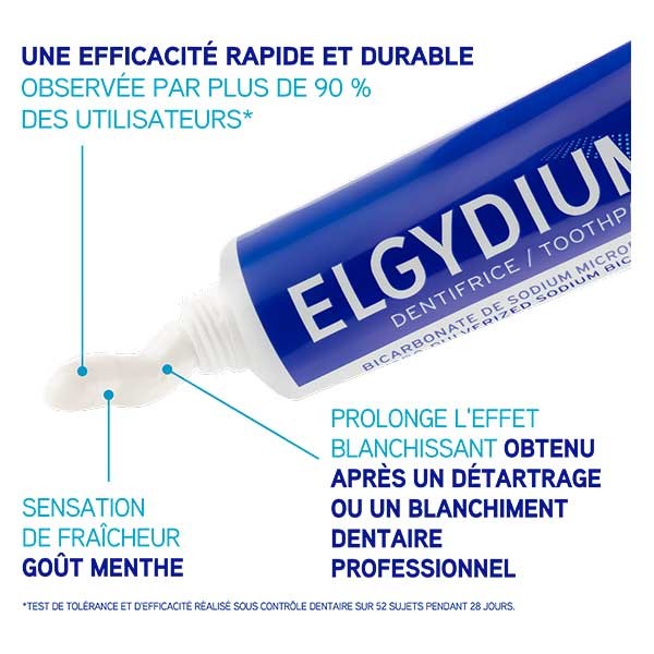 ELGYDIUM dentifricio bianco 75ml