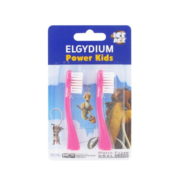 Elgydium Ricarica Spazzolino Elettrico Power Kids Rosa l'Era Glaciale