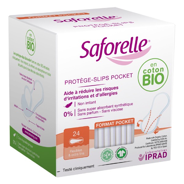 Saforelle Coton Protect Proteggi-Slip Pocket Bio 24 unità