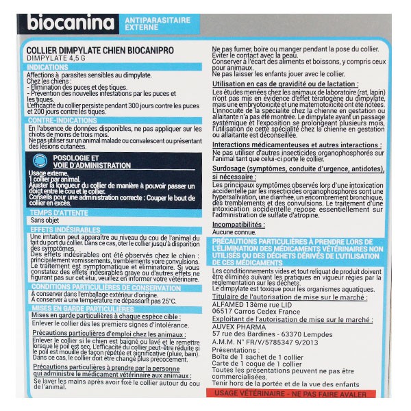 Biocanina Biocanipro Collare Antiparassitario Cane, Sanareva