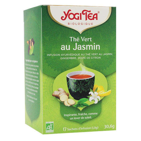 Yogi Tea Tè Verde al Gelsomino 17 Bustine, Sanareva