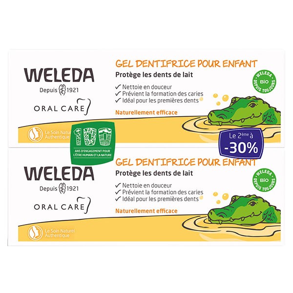 Weleda Gel Dentifricio per Bambini 2 x 50 ml, Sanareva